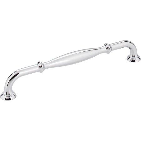 Jeffrey Alexander 192 mm Center-to-Center Polished Chrome Tiffany Cabinet Pull 658-192PC
